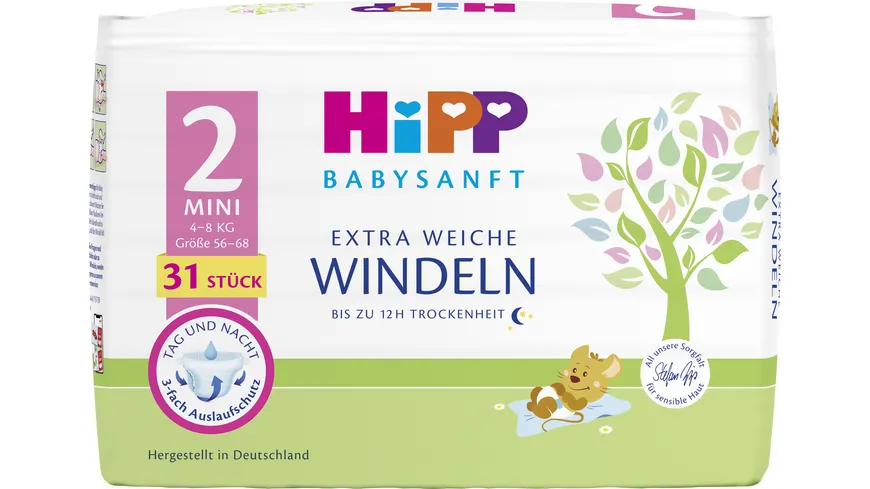 HiPP Babysanft Windeln Mini 2 Vorratsbox