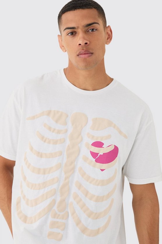Oversize T-Shirt mit Heart Breaker Print