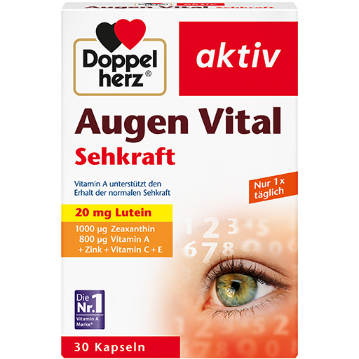 DOPPELHERZ Augen Vital Sehkraft aktiv Kapseln  30 St  Kapseln