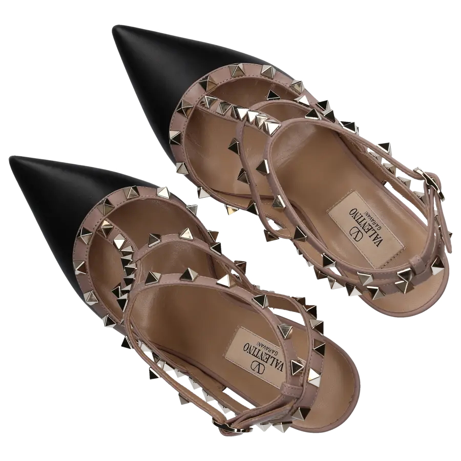 Valentino Garavani - Pumps ROCKSTUD Kalbsleder - schwarz