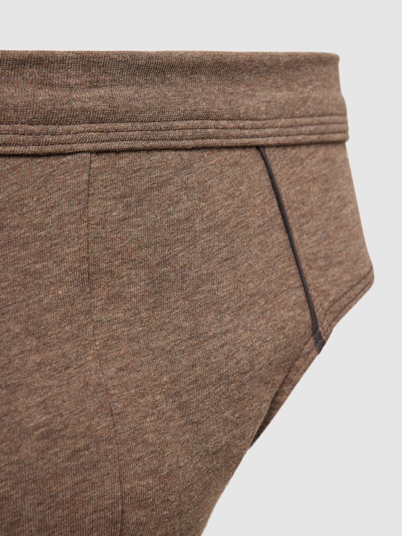 Comfort Fit Slip mit Strukturmuster in taupe