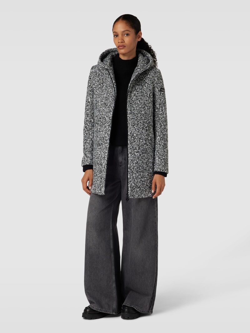 Jacke mit Kapuze Modell 'ZADA' in schwarz