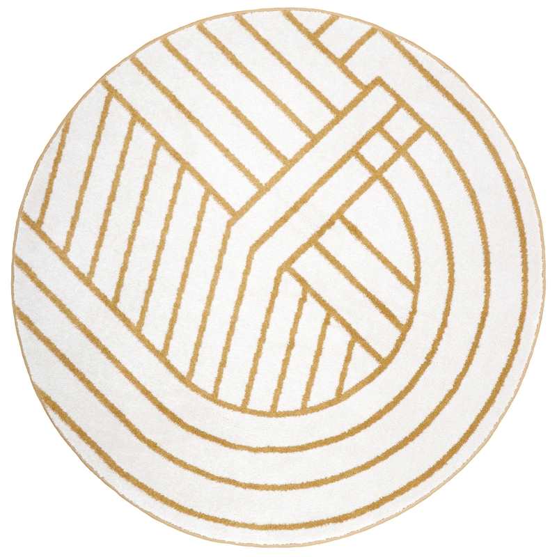 Tapis rond géométrique LUISA