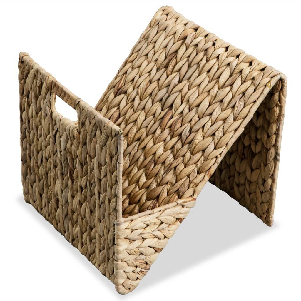vidaXL Zeitungsständer Zeitschriftenhalter 31 x 31 x 31 cm Wasserhyazinthe