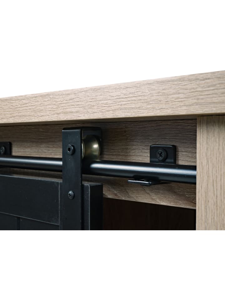 MCW Couchtisch K75 mit Schiebetüre und 6 Staufächer, Naturfarben günstig kaufen onesize