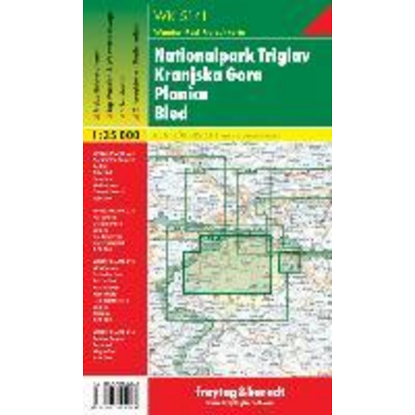 Nationalpark Triglav, Kranjska Gora, Planica, Bled 1 : 35 000 - Straßenkarte