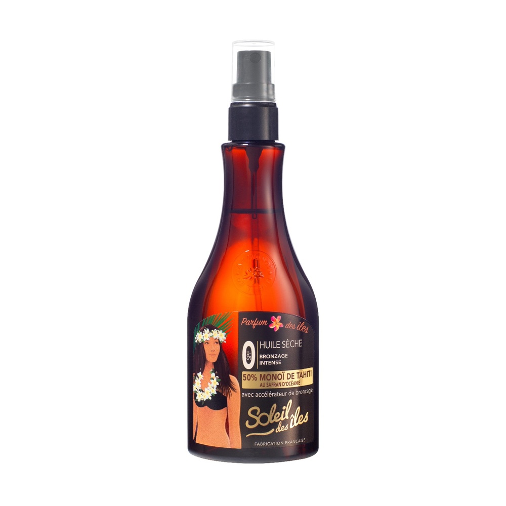 soleil des îles Huile sèche BRONZAGE INTENSE Parfum desiles SPF0 PRODUIT SOLAIRE