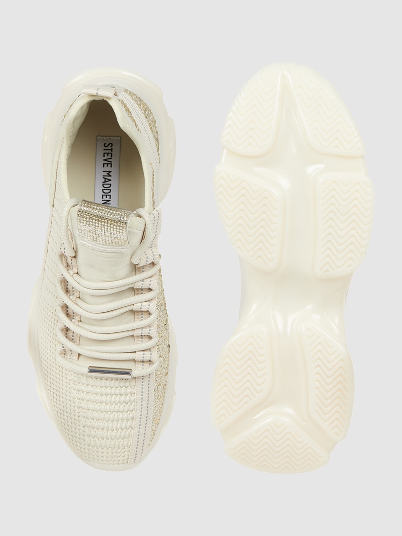 Sneaker mit Label-Detail Modell 'Maxilla' in sand