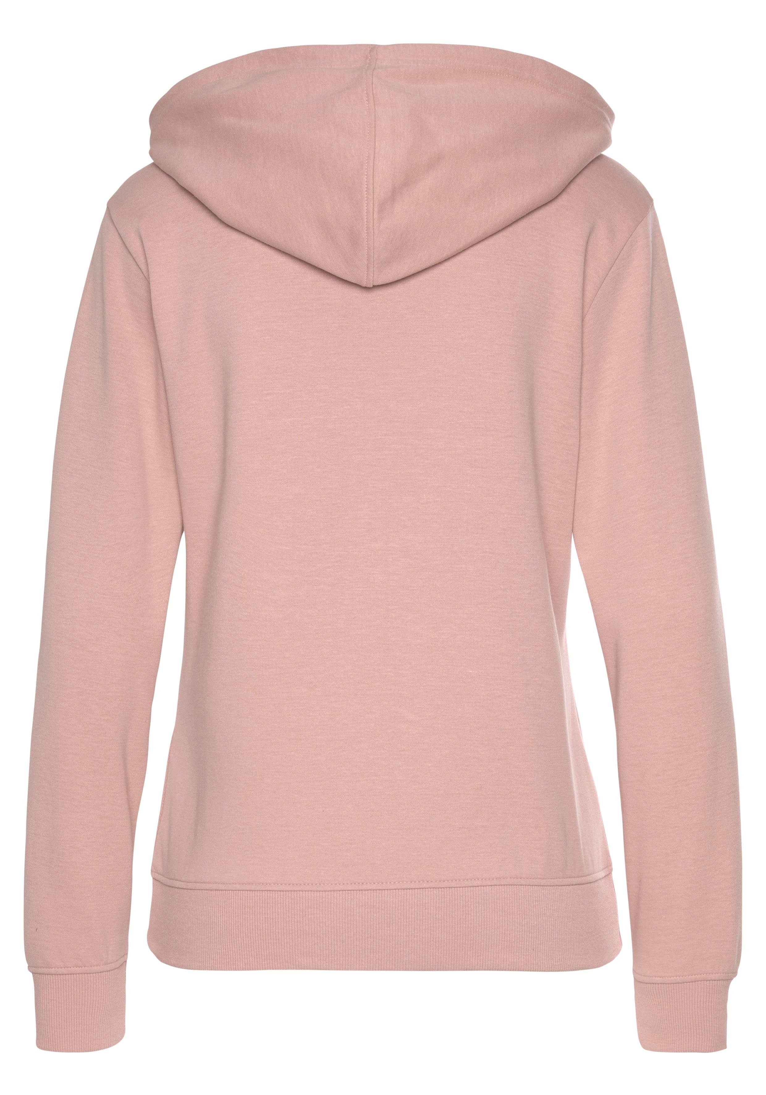 Bench. Loungewear Kapuzensweatjacke mit Logostickerei und Kängurutasche, Loungeanzug