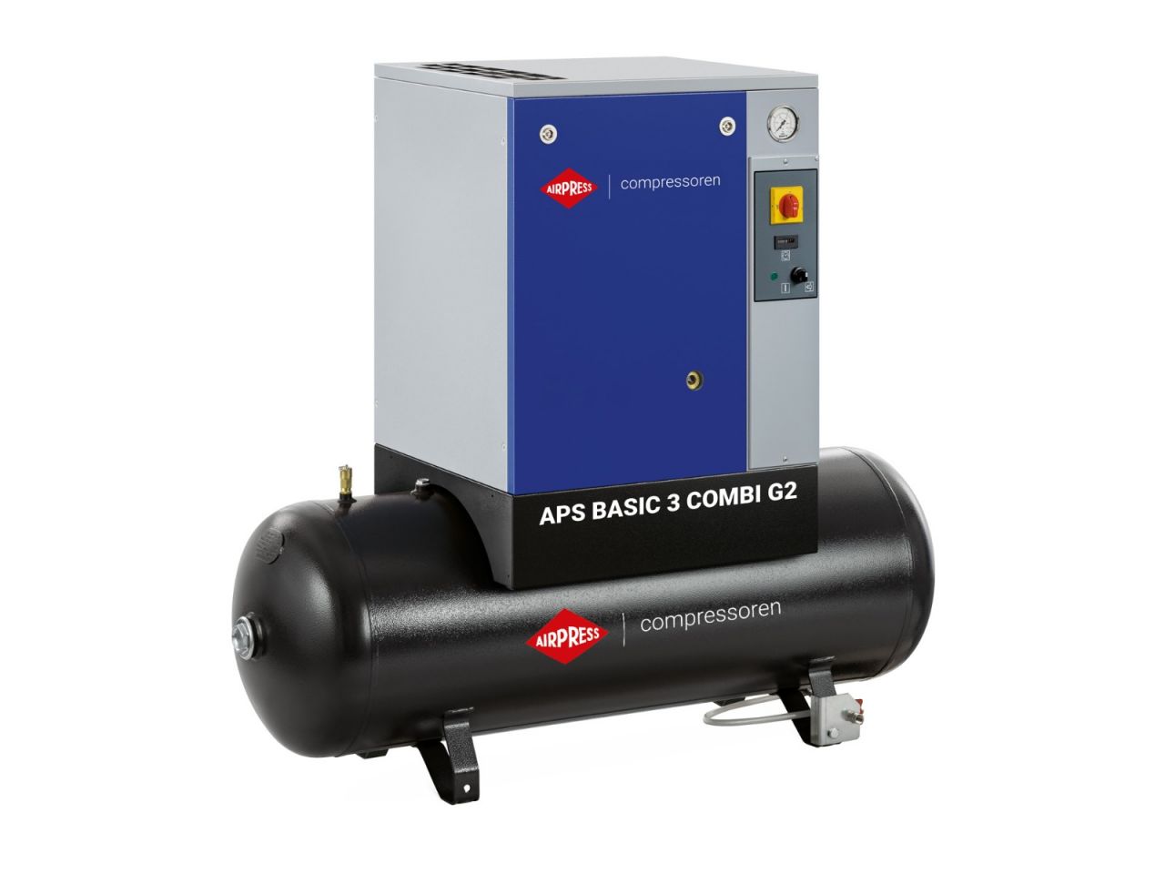 Compresseur Airpress 362903 Schroef APS 3 Basic G2 Combi 10 bar 3 pk/2,2 kW 294 l/min 200 ll