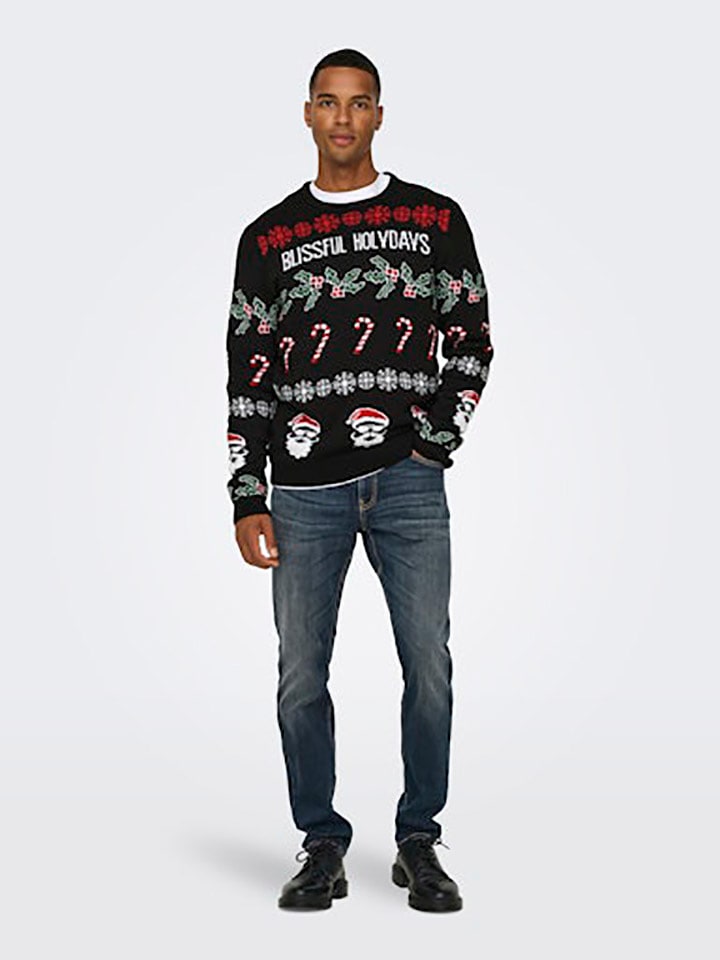 ONLY & SONS Pullover in Schwarz günstig kaufen