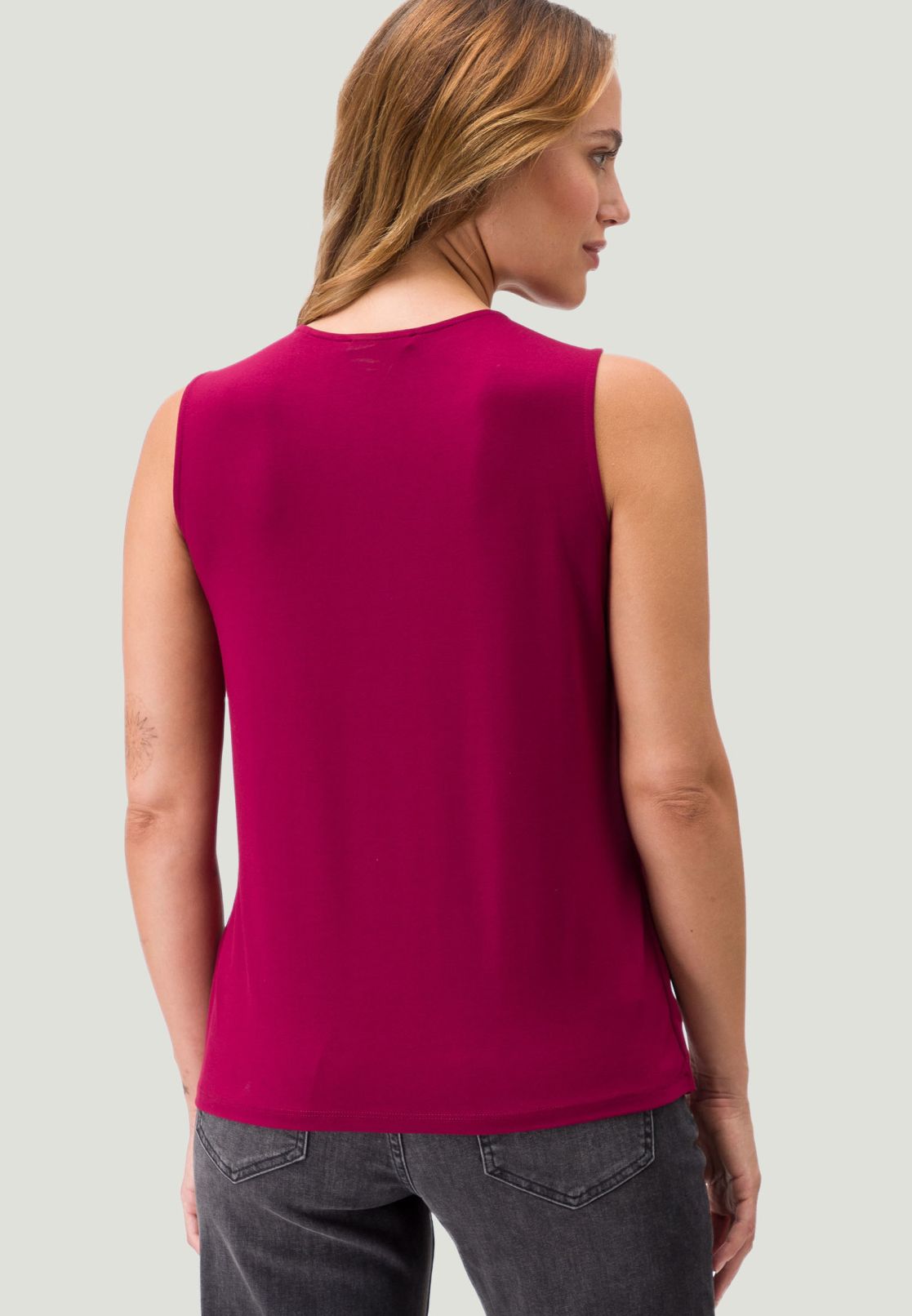 Chiffon Top mit Falten