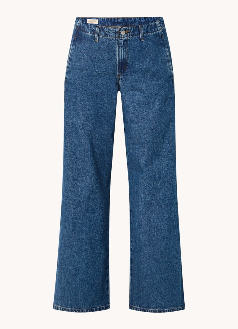 Blugi Levi's cu talie medie și croială largă, spălare medie
