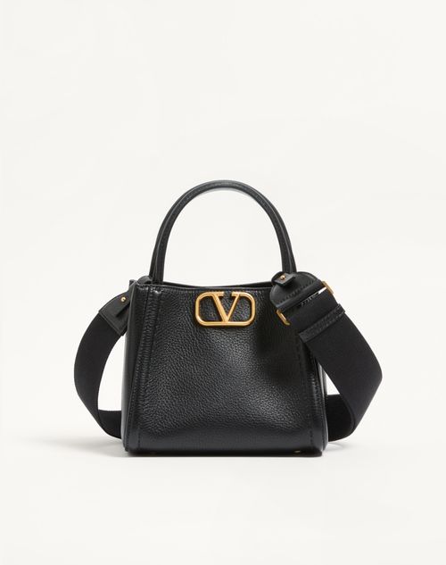 Bolsa Valentino Garavani Alltime Small em couro de bezerro granulado