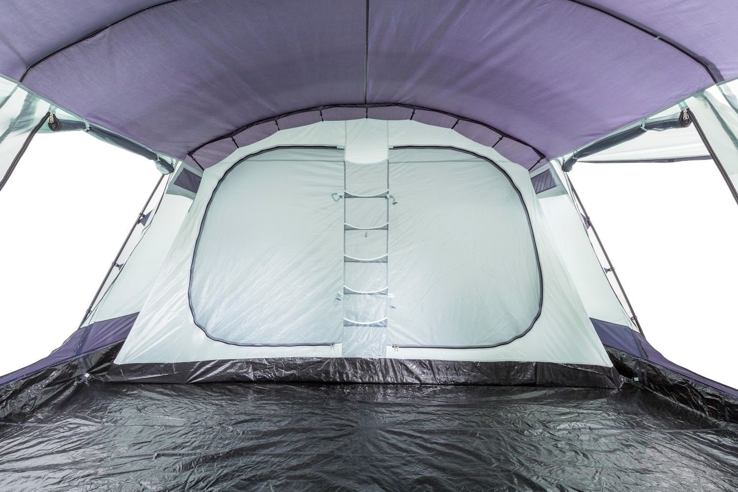 CampFeuer Tunnelzelt Zelt XtraL für 6 Personen, Dunkelblau / Grau, 5000 mm Wassersäule, Personen: 6