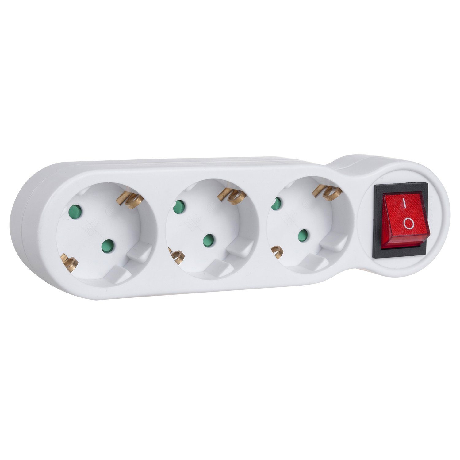 Maclean MCE216 Mehrfachsteckdose 3-fach (Schukostecker, Ein- / Ausschalter, Kindersicherung)