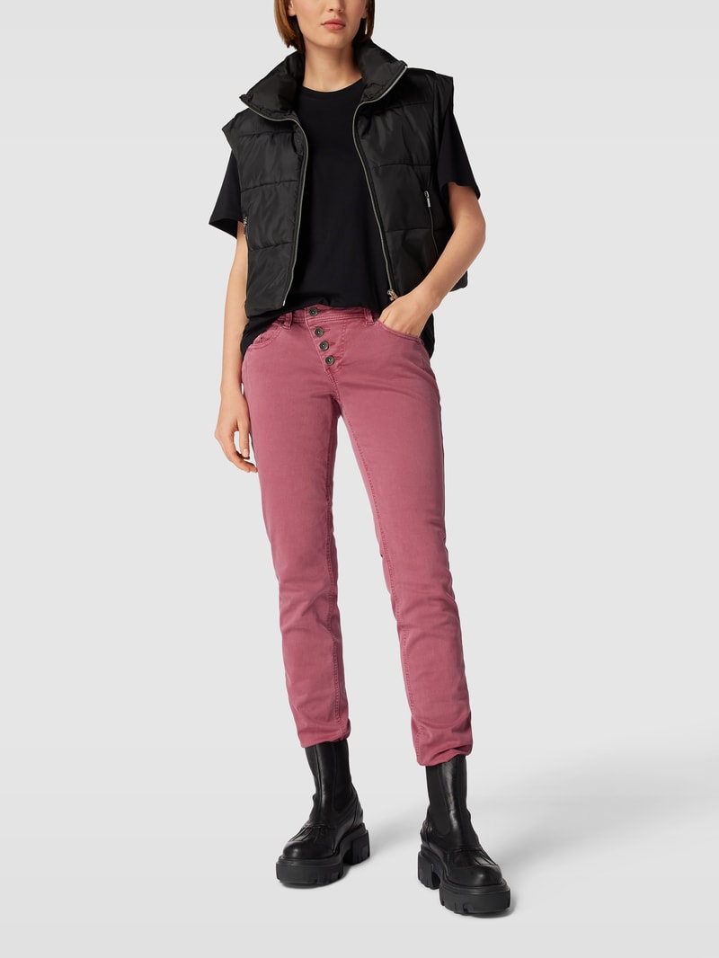 Jeans mit 5-Pocket-Design Modell 'MALIBU' in altrosa