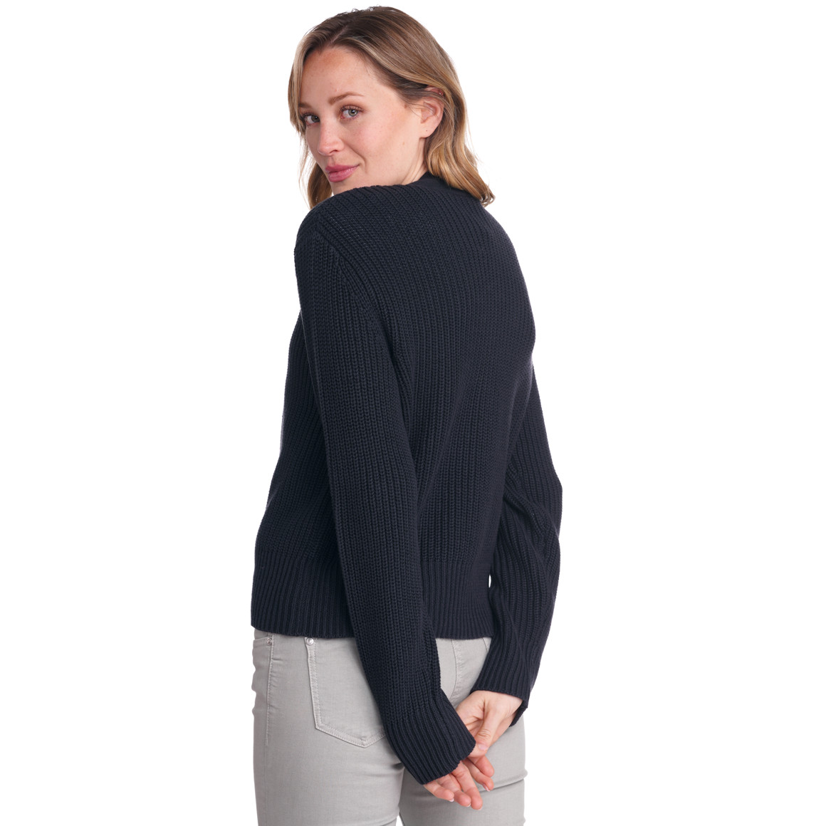 Damen Strickjacke mit Knopfleiste