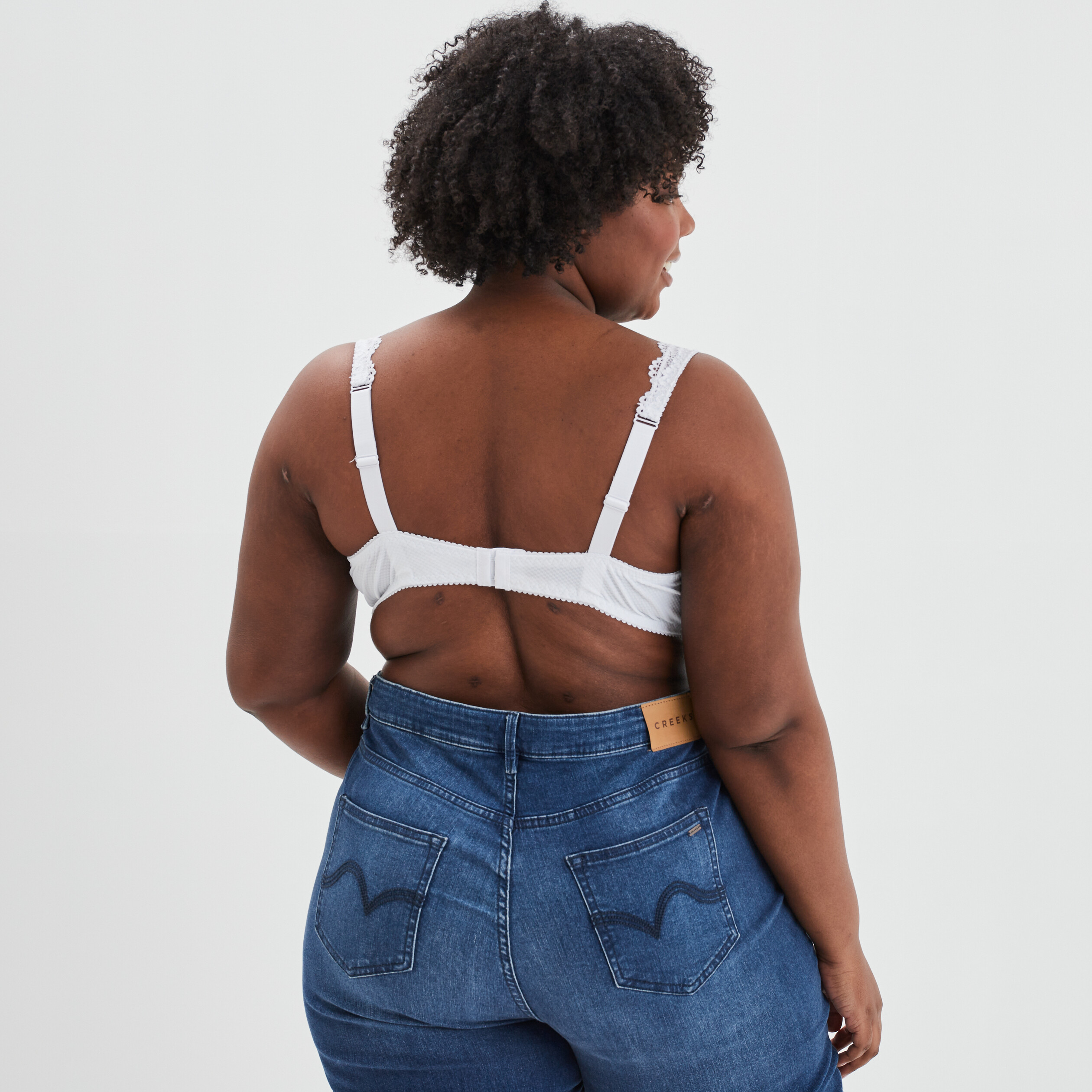 Soutien-gorge corbeille dentelle blanc femme grande taille | La Halle
