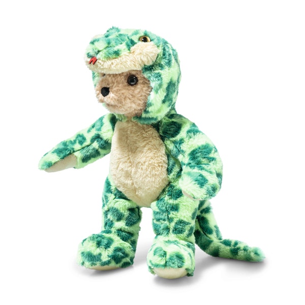 Hoodie-Teddybär Schlange, 27 cm, hellgrün