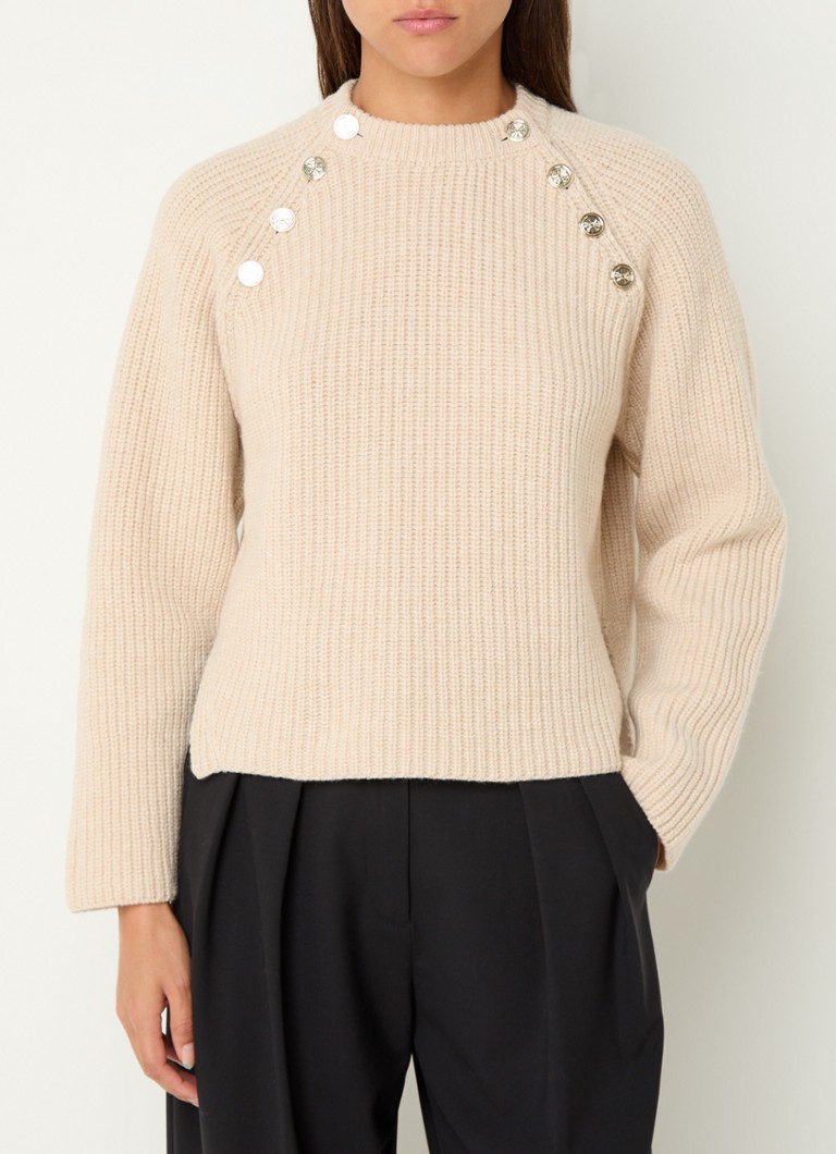 Maglione in lana a maglia grossa Maje con spacco