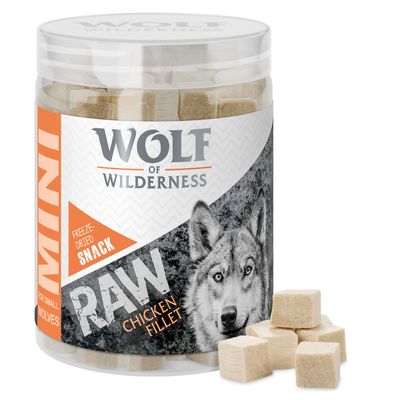 20 % Rabatt auf 3 x Wolf of Wilderness RAW Snacks