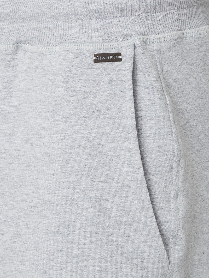 Sweatshorts mit Stretch-Anteil in mittelgrau meliert