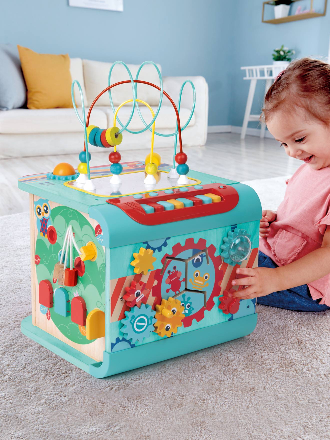 Cube d'activité magique géant HAPE multicolore