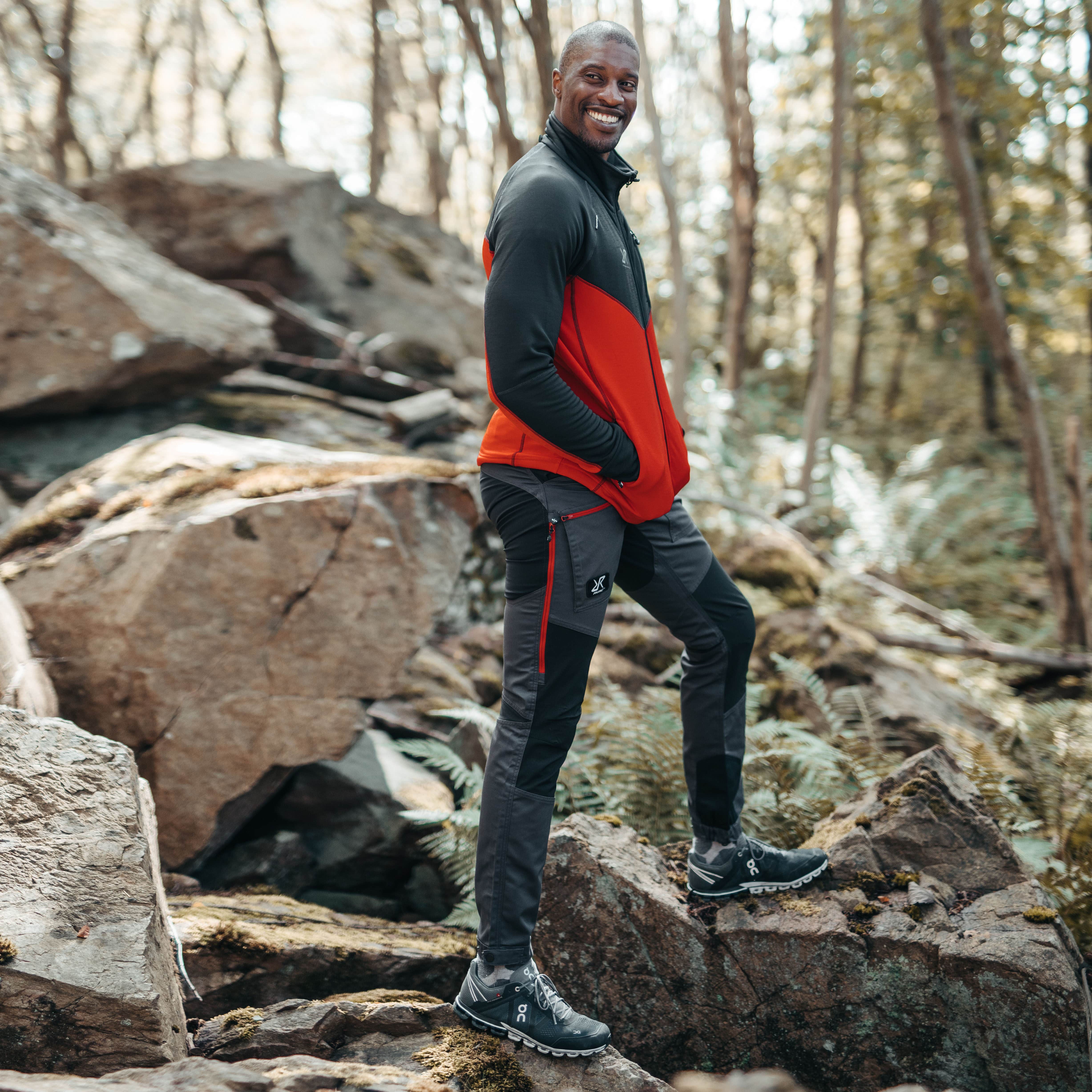 Nordwand Pro Pants Homme Gunmetal/Red