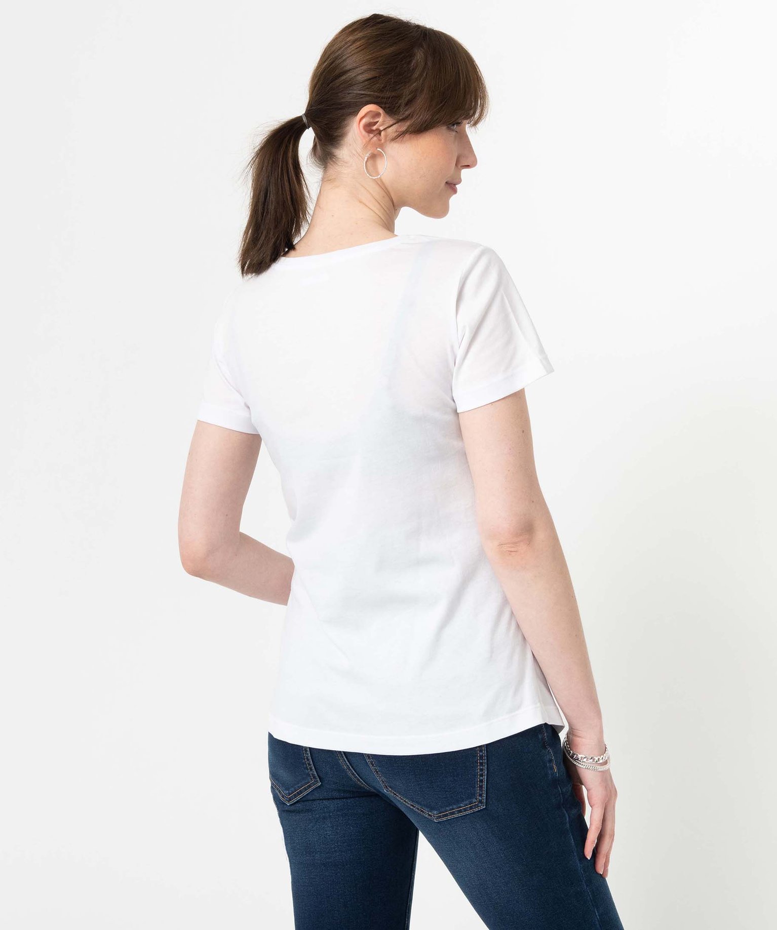 Tee-shirt de grossesse avec motif cur blanc | GEMO