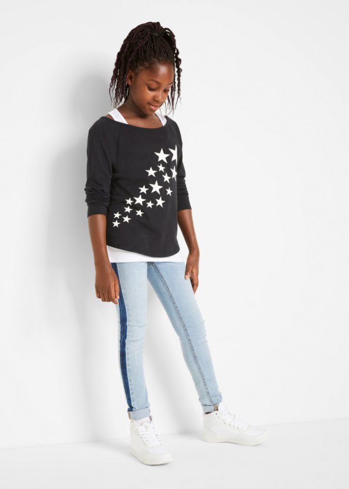 Mädchen Shirt mit Top (2-tlg. Set) aus Bio-Baumwolle