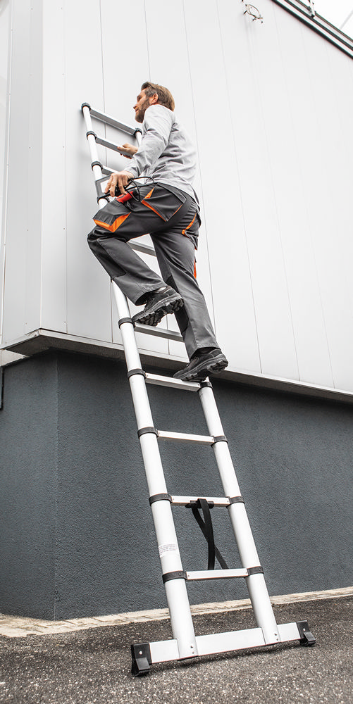 Kraft Werkzeuge Alu Teleskopleiter, 331 cm