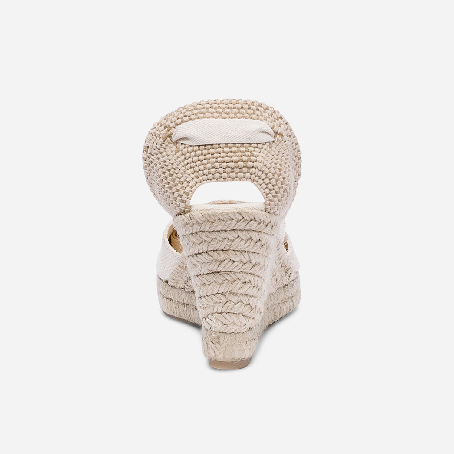 Espadrille compensée écrue
