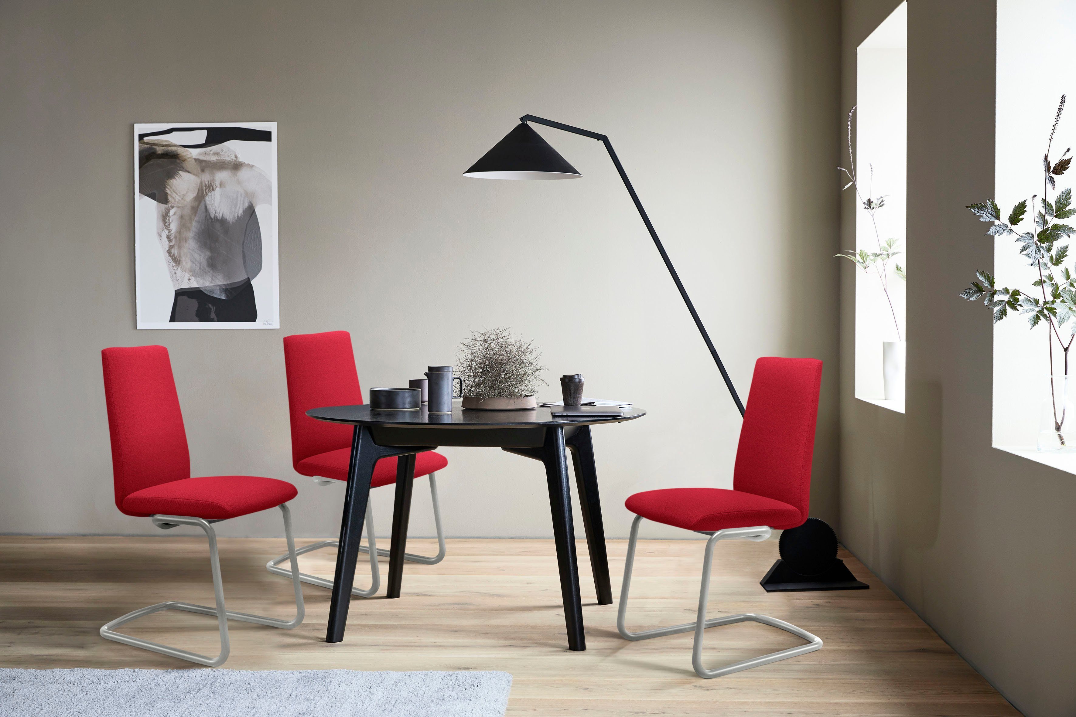 Stressless® Polsterstuhl Laurel, Low Back, Größe M, mit Beinen aus Stahl in Chrom glänzend