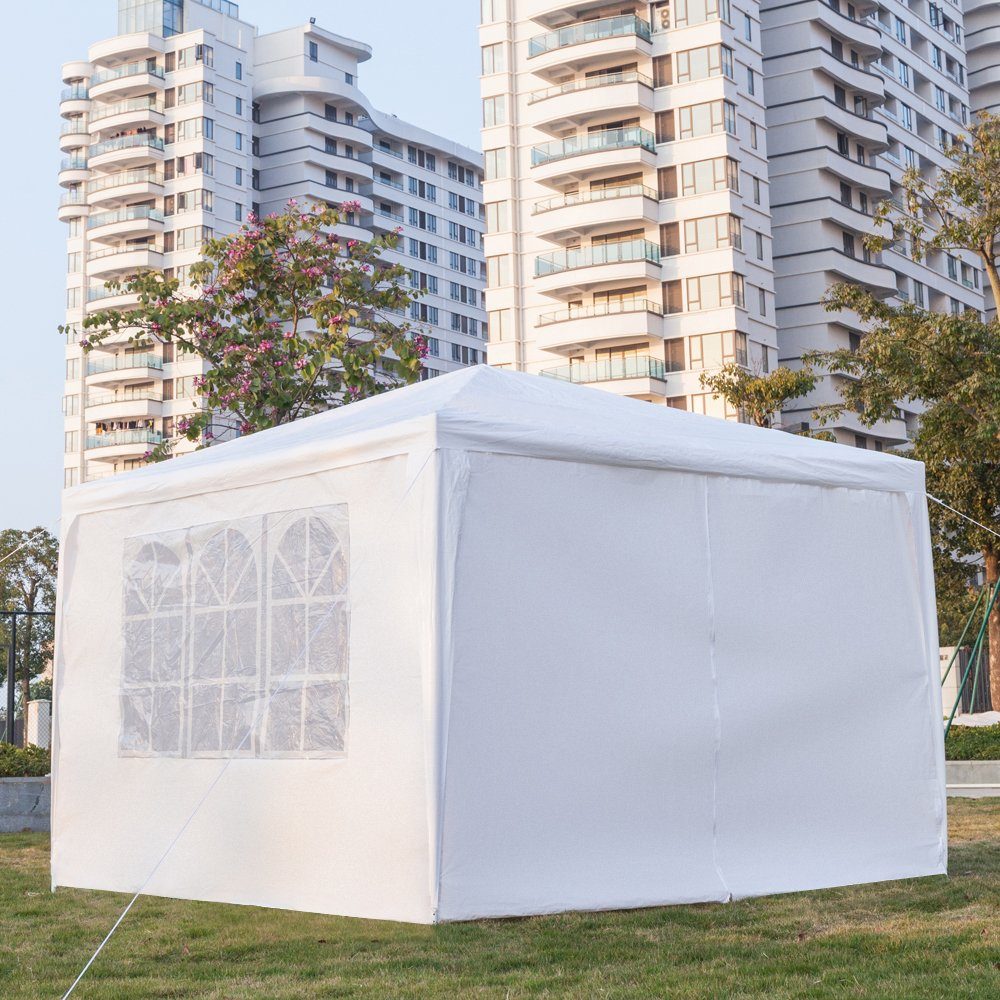 FCH Partyzelt, 3x3m Pavillon Festzelt Wasserdicht mit 4 seitenteilen