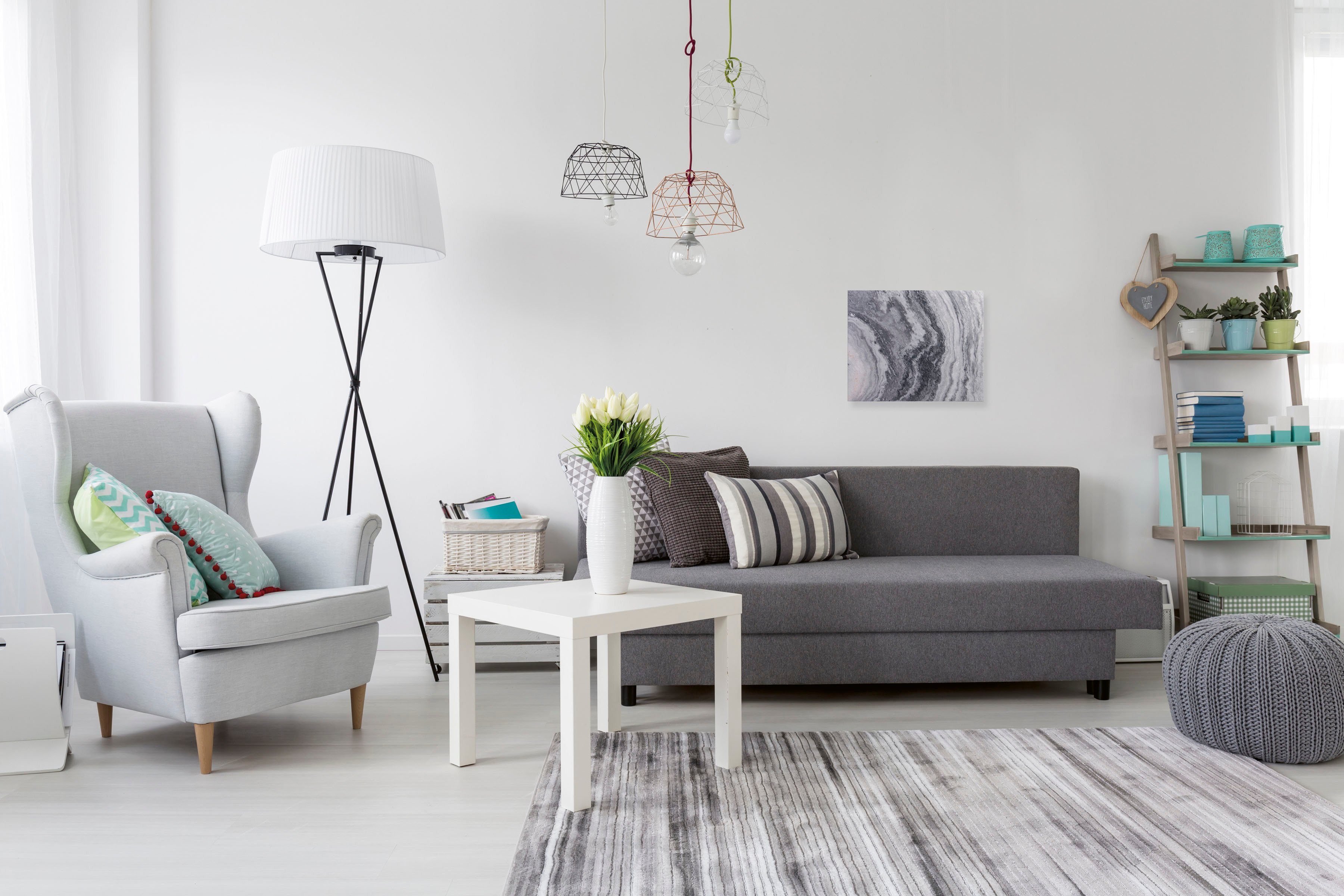 Marmony Infrarotheizung Carrara-Optik, 500 Watt, inkl. Fernbedienung und Timer