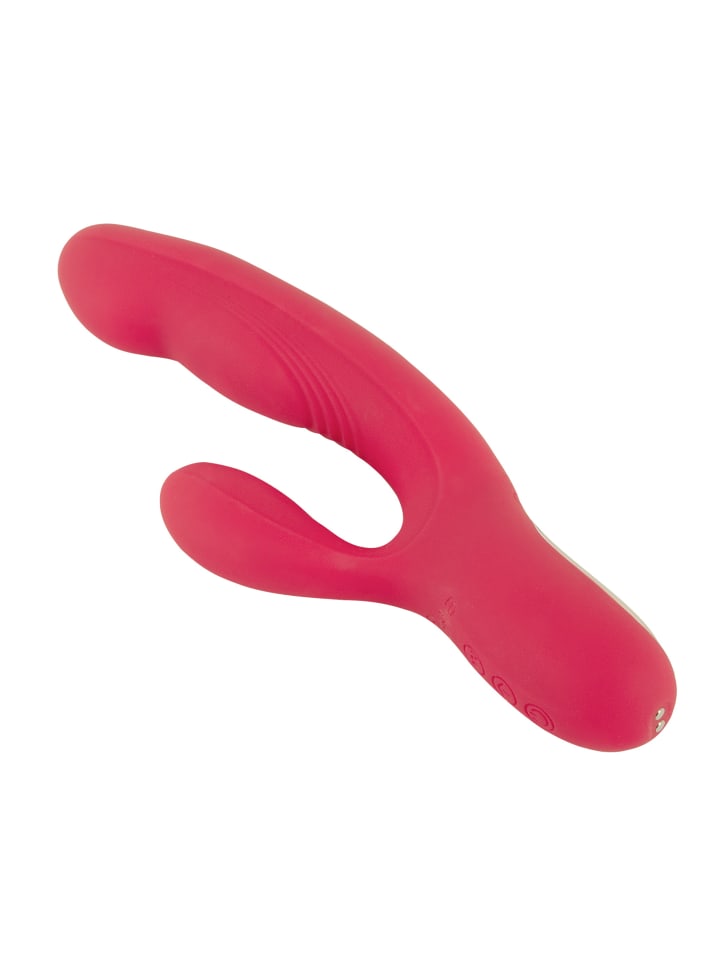 Sweet Smile Rabbitvibrator Thumping Rabbit Vibrator in rot günstig kaufen 21,2 cm