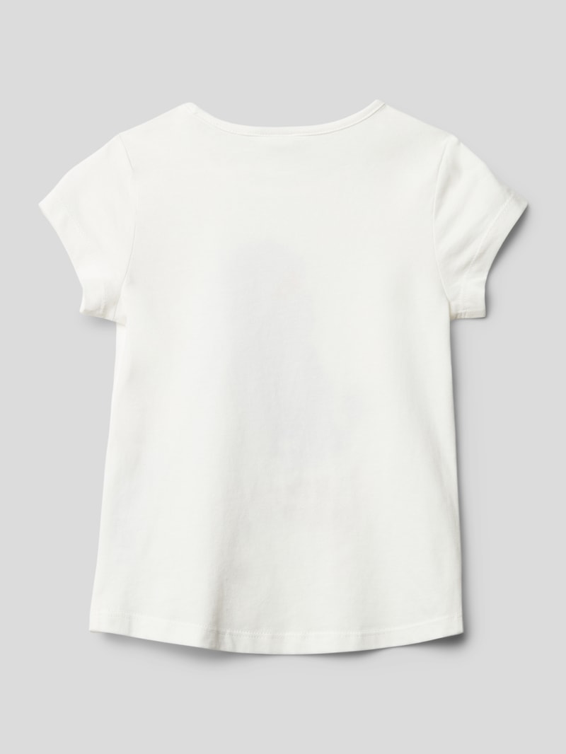 T-Shirt mit Motiv-Print in weiß