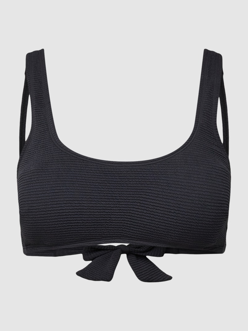 Bikini-Oberteil mit Schnürung Modell 'padded scoop top JOIA' in schwarz