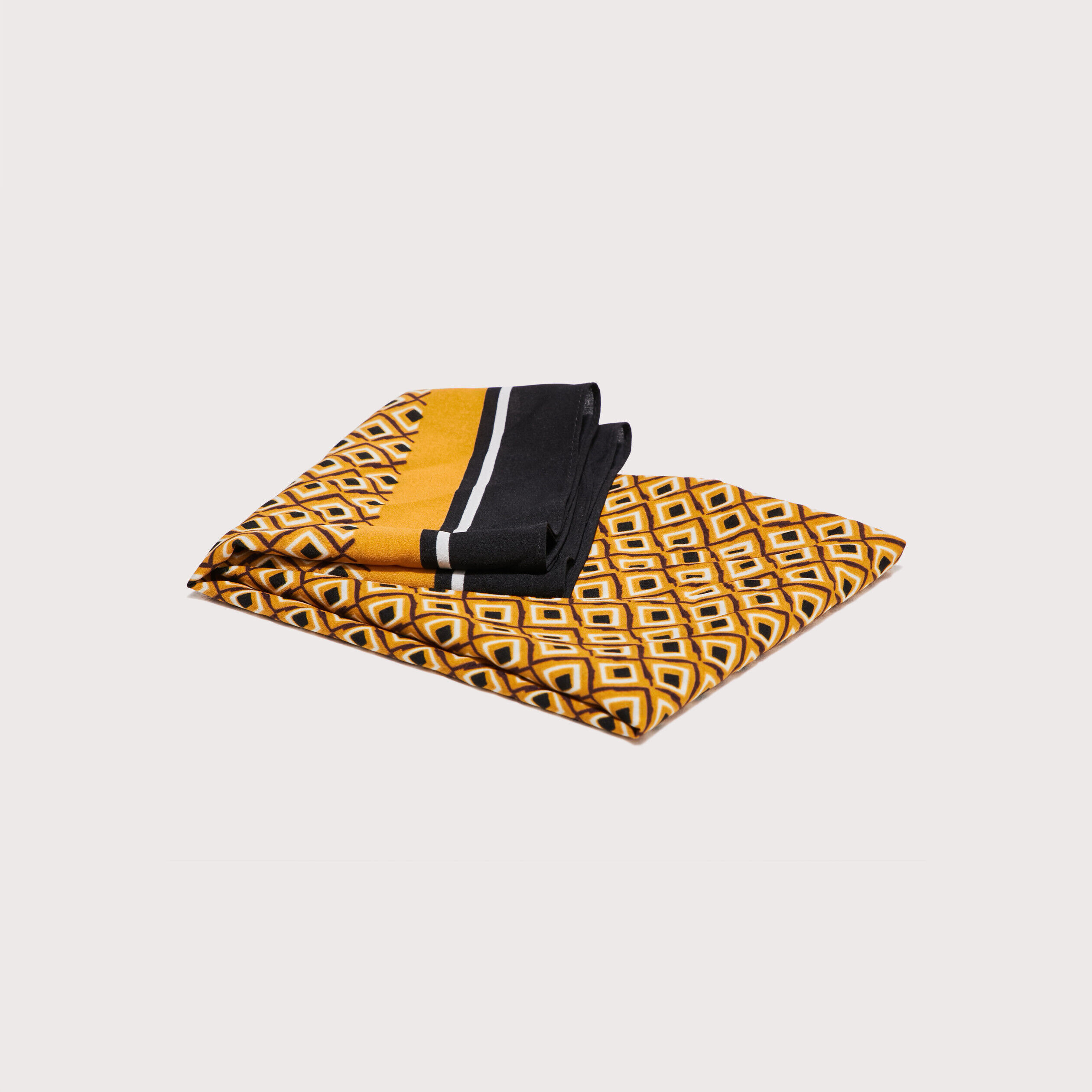 Foulard carré jaune foncé femme | Cache Cache