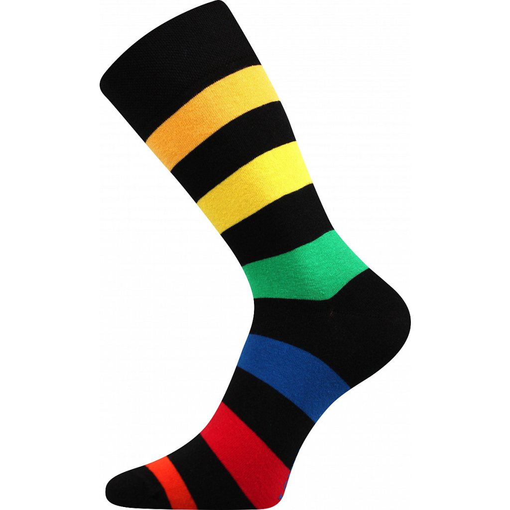 Lonka Deline II Mischfarbe mit Schwarz Socken, 3 Paare