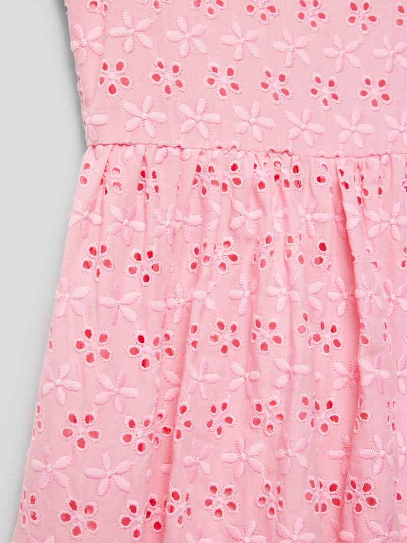 Minikleid mit floralem Muster in hellrosa