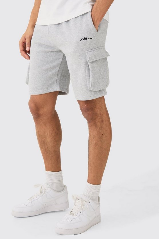 Lockere mittellang Man Signature Cargo-Shorts