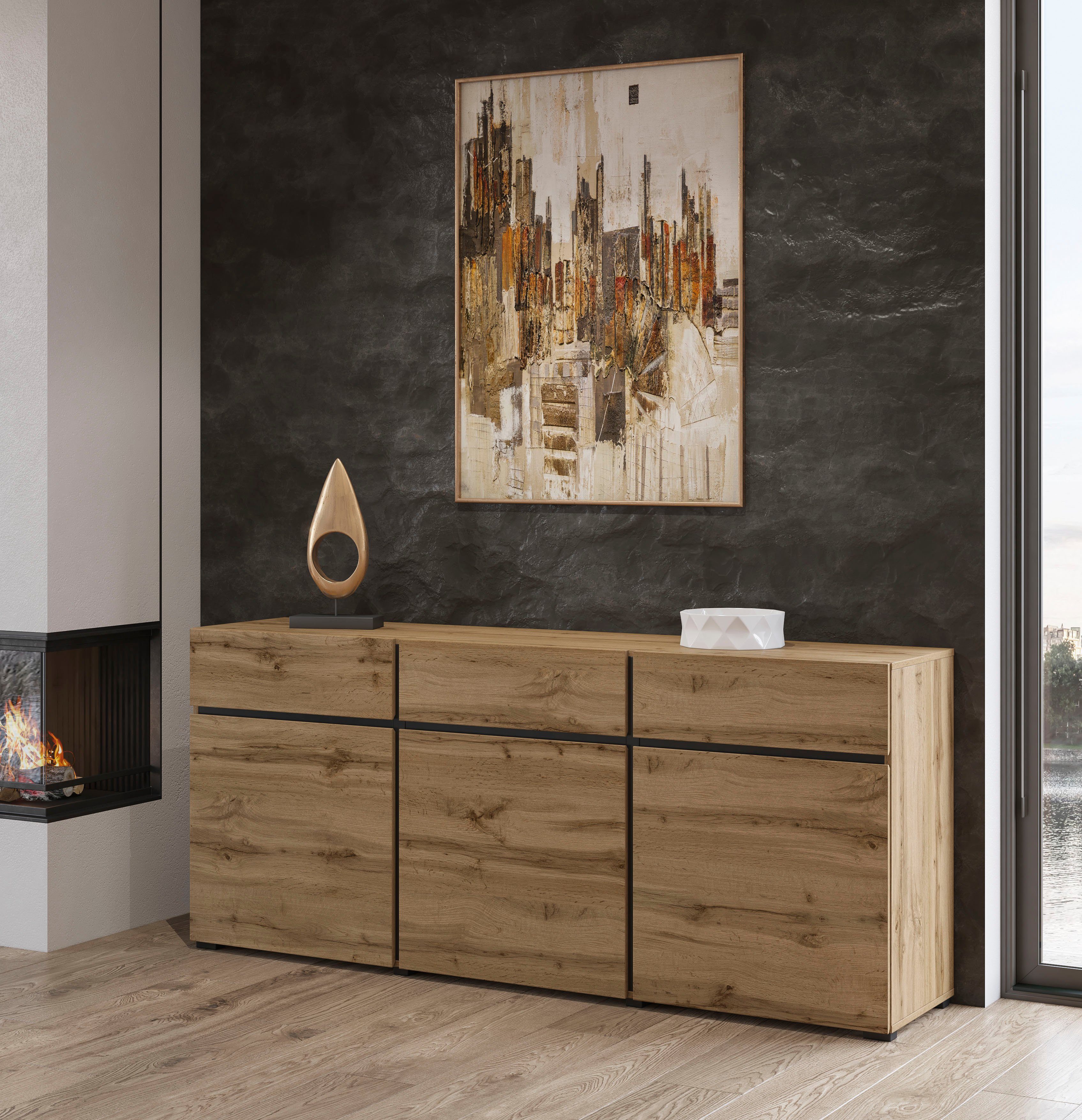 INOSIGN Sideboard Cross, Breite 180 cm