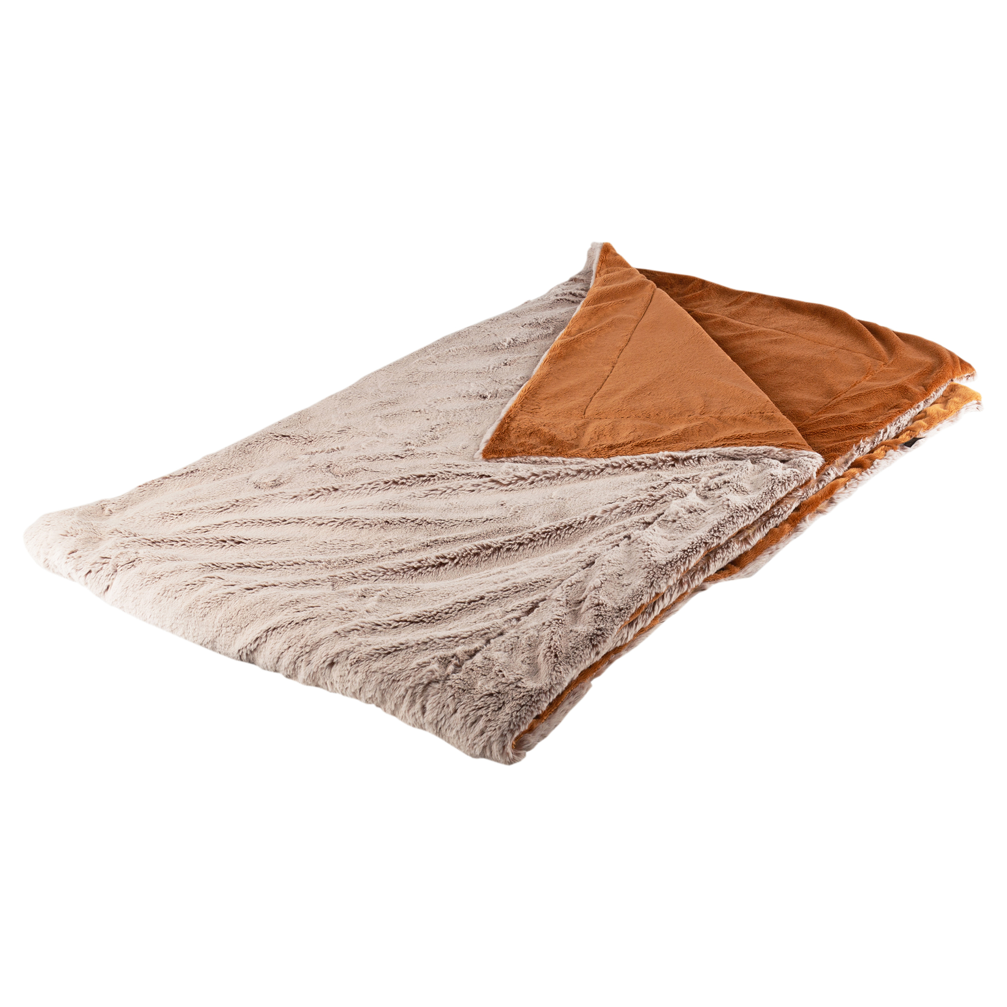 Beasts Kuscheldecke Plüsch, braun meliert