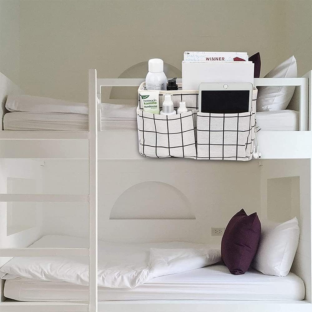 KOMIRO Betttasche Bett Tasche Multifunktionale zum Einhängen mit Darhthaken 2 Stück (2-tlg)