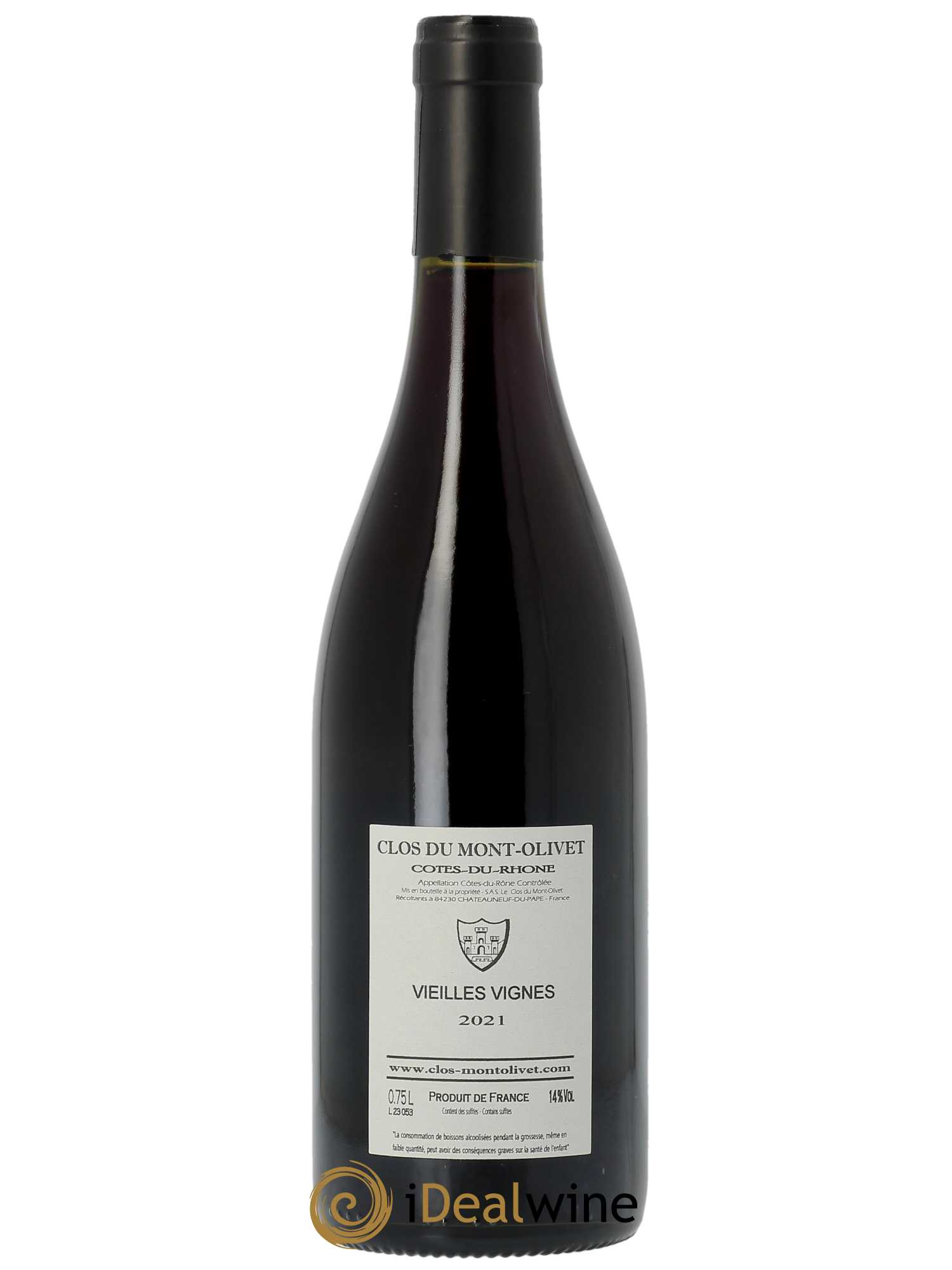 Côtes du Rhône Vieilles Vignes Clos du Mont-Olivet  2021 - Lot de 1 Bouteille