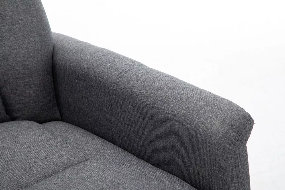 Happy Home Happy Home Relaxsessel mit Liegefunktion Stoffbezug grau