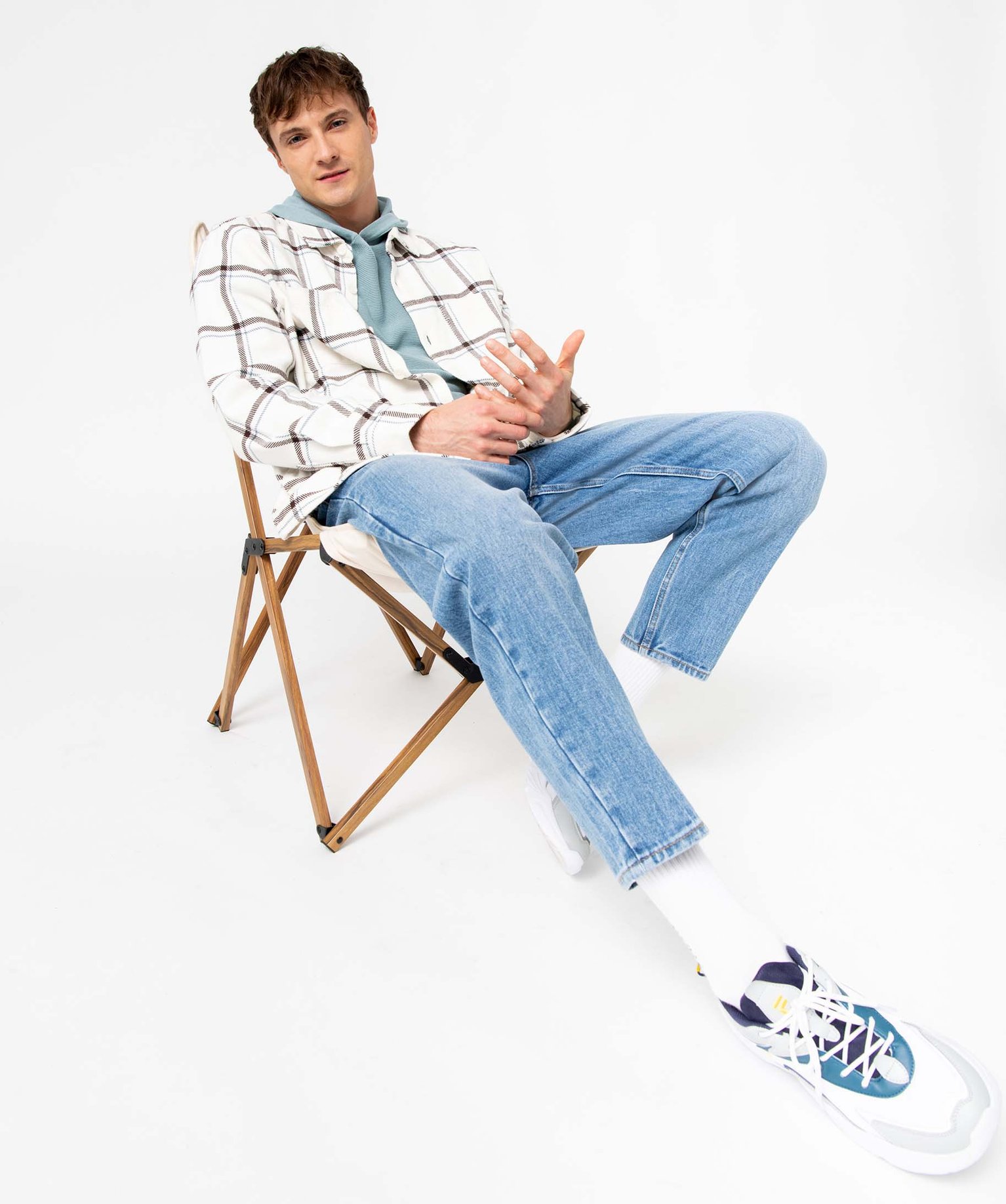 Jean homme coupe loose et délavé stone | GEMO