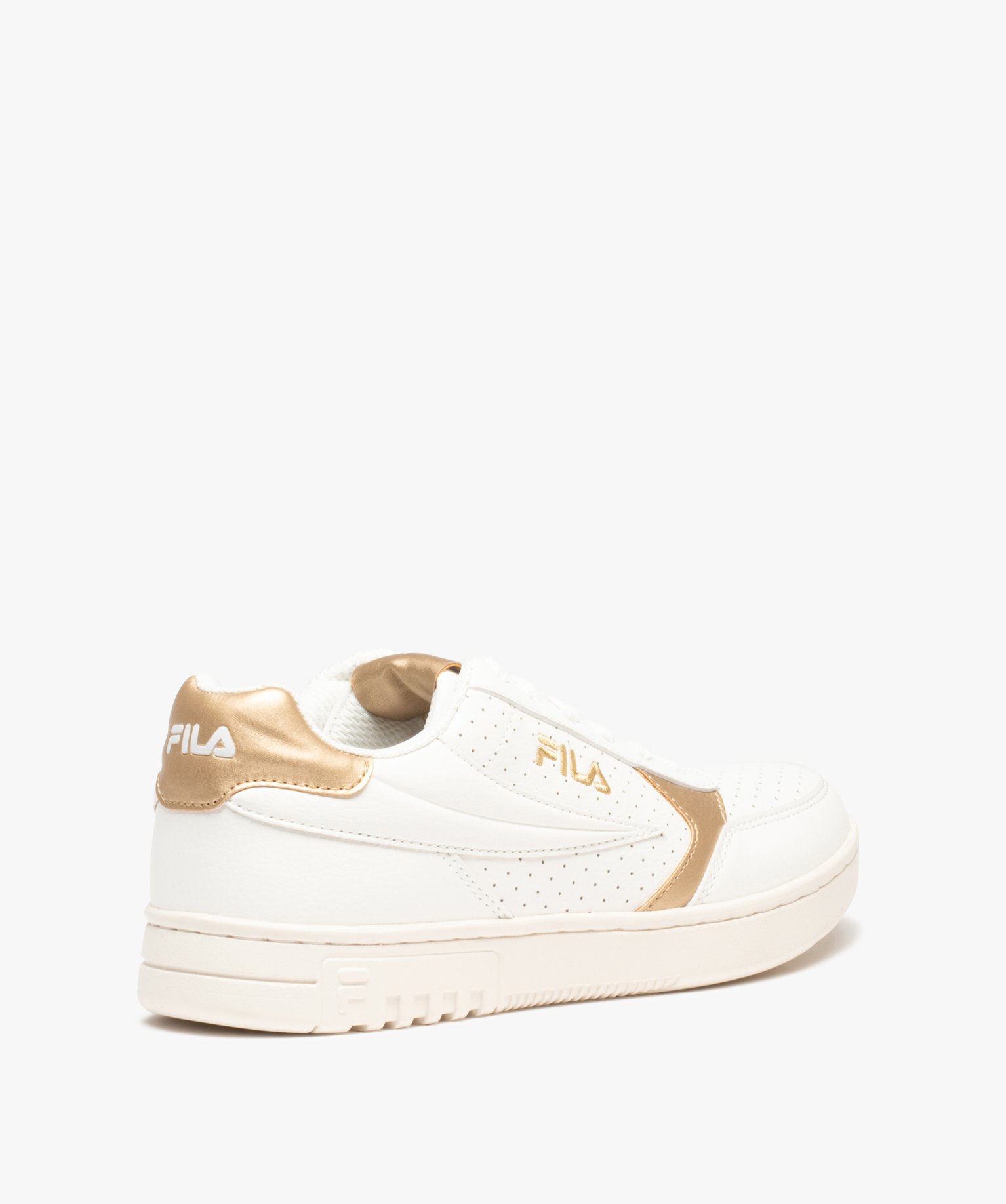 Baskets femme à lacets avec détails métallisés - Fila blanc | GEMO